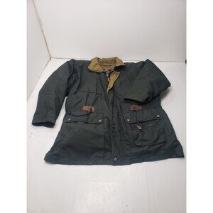 London Fog Jacket Mens XL Regular Green Coat Removable Lining Casual Vintage